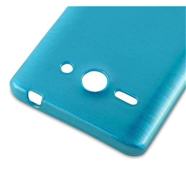 Huawei ASCEND G520 - G525 Fodral i TURQUOISE från Cadorabo (BORSTAD METALL DESIGN) Ultramjukt silikongel TPU-fodral