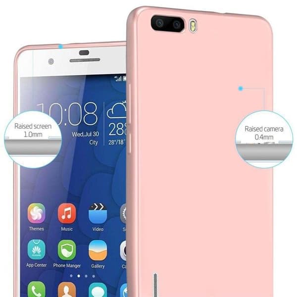 Fodral för Honor 6 PLUS Skyddsfodral i MATTE DESIGN i ROSAGULD Ros