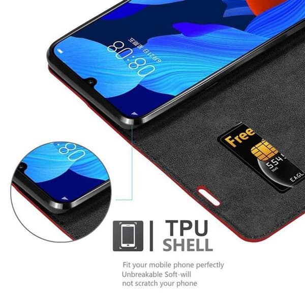 Etui för Huawei NOVA 5 / 5 PRO Skal i ÄPPLE RÖD Röd