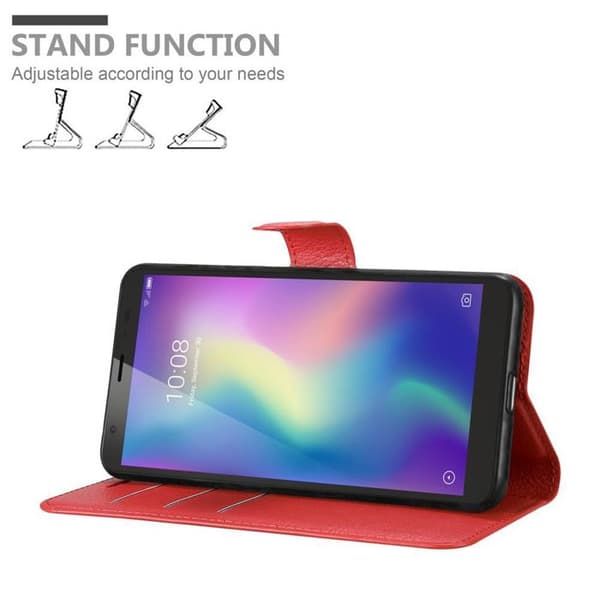Fodral för ZTE Blade A5 2019 i KIRSCHRÖD Röd