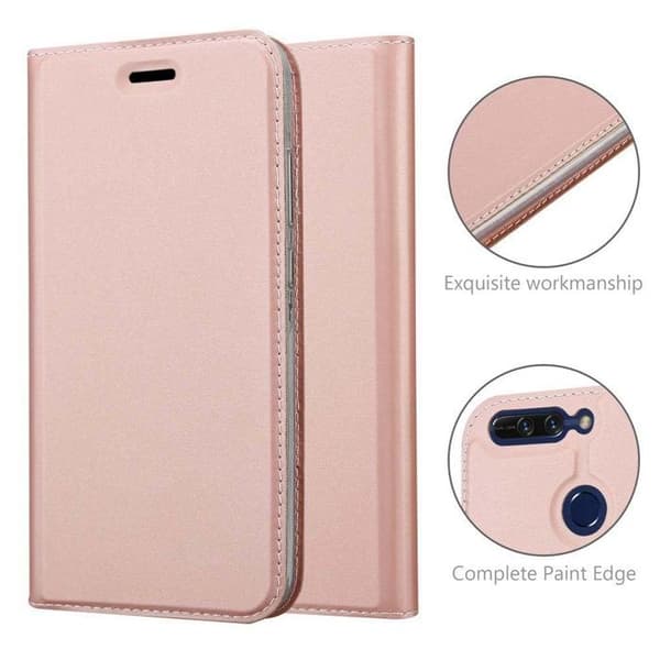 Fodral med lock för Honor 8 PRO Etui i CLASSY GULD ROSÉ Plånbok Stötsäker Ros
