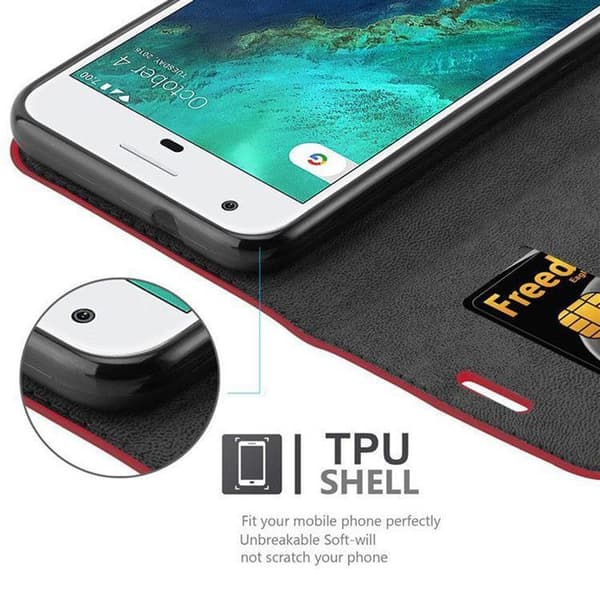 Fodral för Google PIXEL Skal i ÄPPLE RÖD Röd