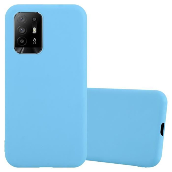 Coque - CADORABO - Oppo A94 5G - Silikon TPU - Candy Blå - Stötskydd Candy Blue