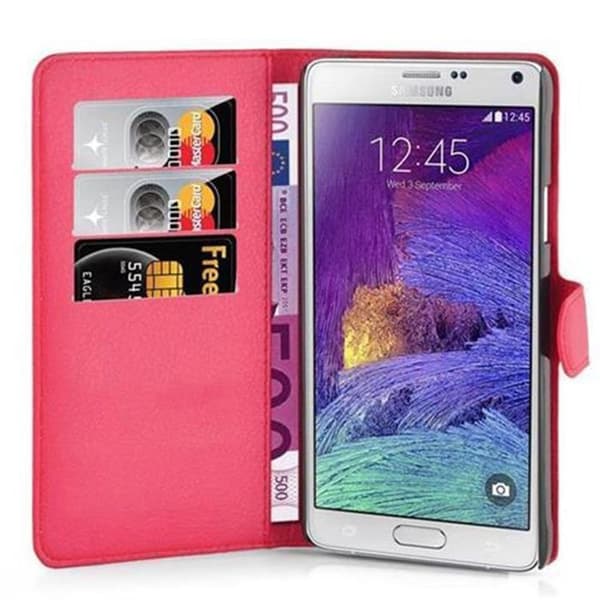Etui för Samsung Galaxy NOTE 4 i KIRSCHRÖD Röd