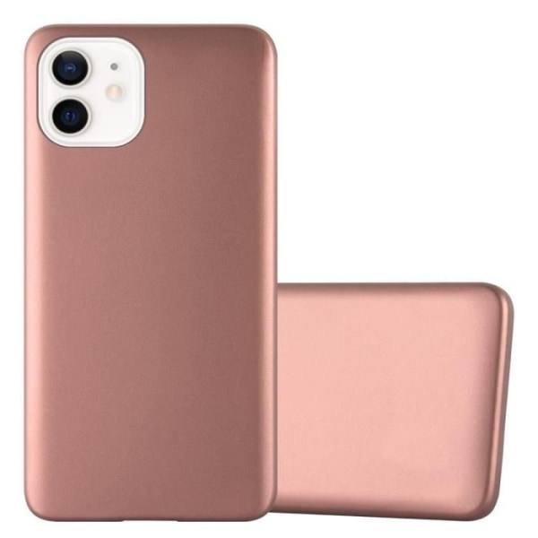 Fodral till Apple iPhone 12 MINI Skal i METALLIC ROSE GOLD Fodral Skydd Silikon TPU Fodral matt