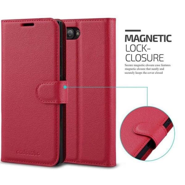 Etui för Blackberry KEY 2 LE i KIRSCHRÖD Röd