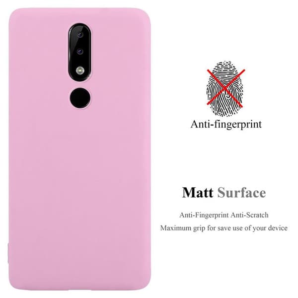 Skyddsfodral för Nokia 5.1 PLUS / X5 CANDY ROSE VIF Stötskydd Silikon Ros