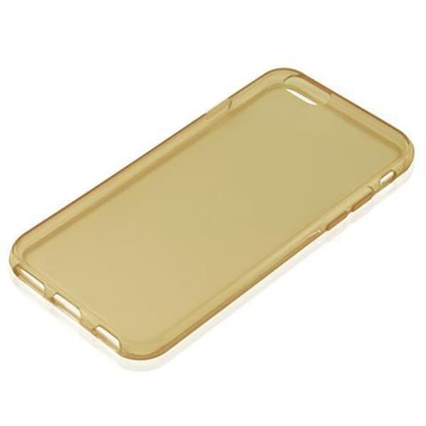 Transparent stötsäker silikonfodral för iPhone 6 / 6S Gul