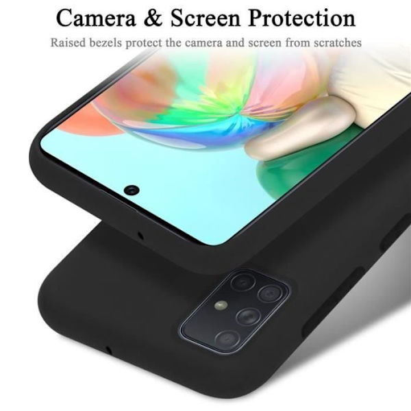 Coque - CADORABO - Samsung Galaxy A51 - Silikon TPU - 360° skydd - Halkfri Svart