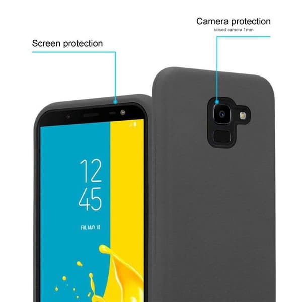 Skyddsfodral för Samsung Galaxy J6 2018 i GRÅ KVARTS Hybrid skydd Grå