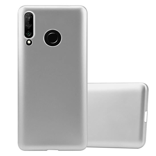 Coque - CADORABO - Huawei P30 LITE - Metallisk Silver - Silikon TPU - Stötsskydd Pengar