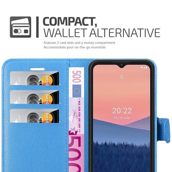 Etui för Nokia C21 i PASTELLBLÅ Blå