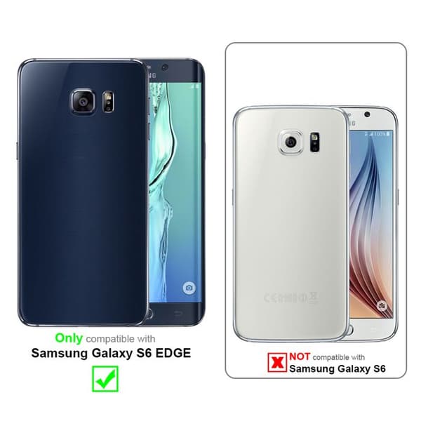 Skyddsskal för Samsung Galaxy S6 EDGE KROM SILVER Chrome Design Grå