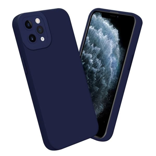 Skyddsfodral för iPhone 11 PRO MAX Skyddsfodral FLUID MÖRKBLA Hölje Etui Case Cover