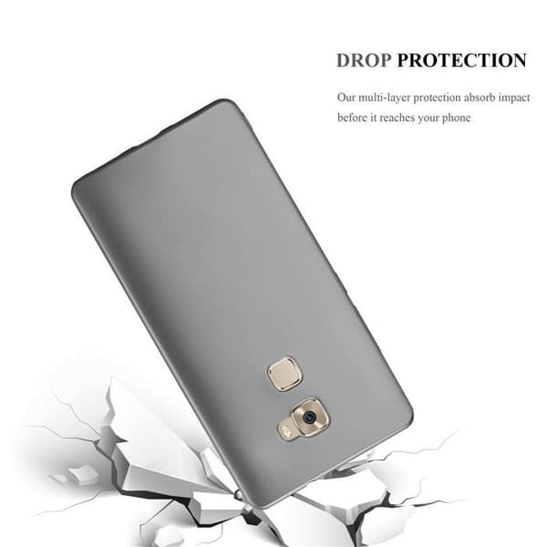 Skyddsfodral för Huawei MATE S Skyddsfodral i MATTSILVER Metallic Design Grå