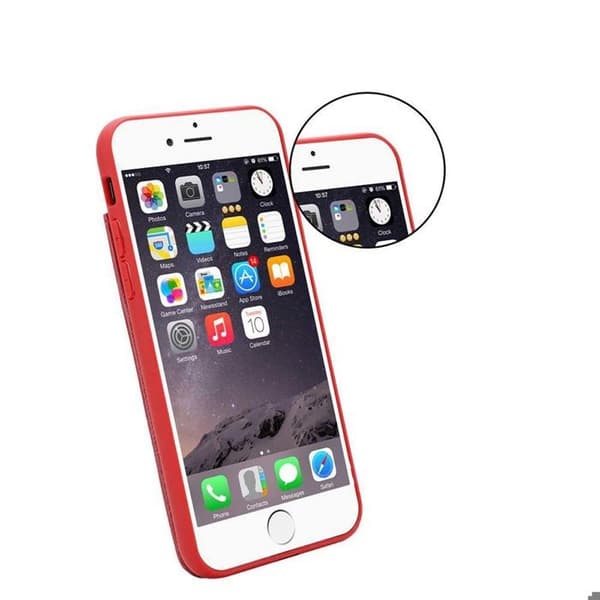 Skal för iPhone 6 / 6S i KIRSBÄR RÖD Röd