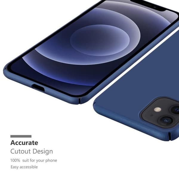 Hård skal för iPhone 12 PRO MAX i METALLIC BLÅ Metallisk design med stötabsorberande skydd Blå