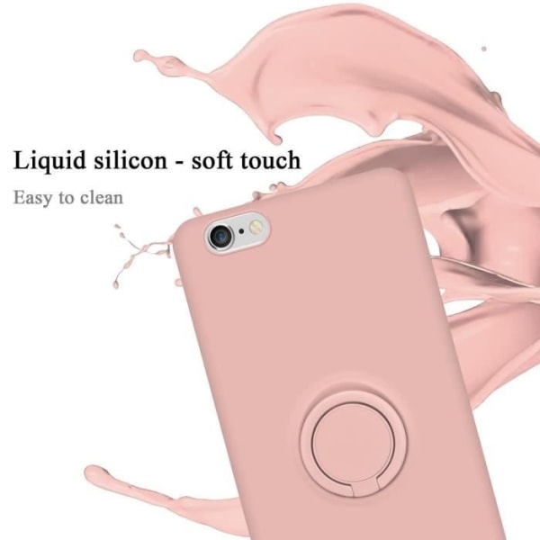 Fodral till Apple iPhone 6 PLUS / 6S PLUS i LIQUID Rose Cadorabo Cover Skydd i flexibel TPU silikonring Skal