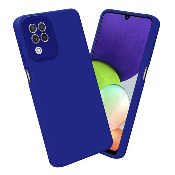 Skyddsfodral för Samsung Galaxy A22 4G i FLUID BLÅ Stötsäker Blå
