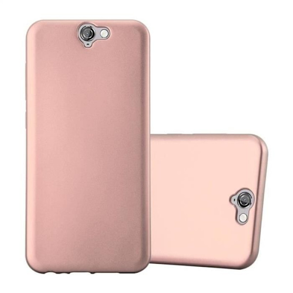 Cadorabo Fodral fungerar med HTC ONE A9 i METALLIC ROSÉ GOLD - Stötsäker och reptålig TPU silikonhölje - Ultra Slim