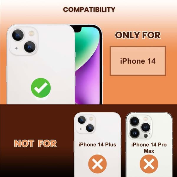 Härdat glas för iPhone 14 Skärmskydd Vit