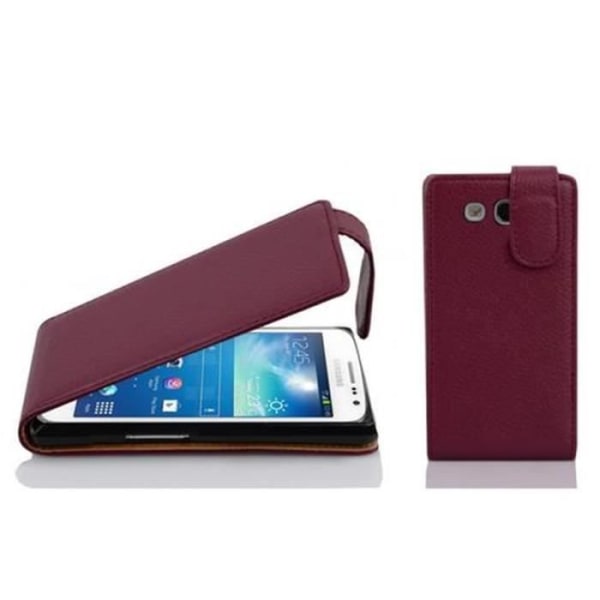 Cadorabo Fodral Samsung Galaxy EXPRESS 2 DESIGN FLIP Style Fodral Fodral Fodral konstläder Struktur ORCHID LILA