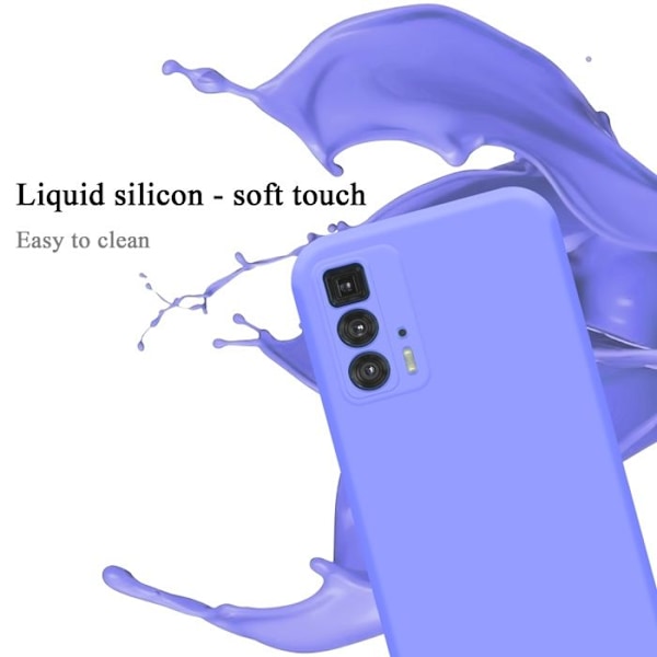 Skyddshölje för Motorola EDGE 20 PRO / EDGE S PRO Fodral i LIQUID LIGHT PURPLE Silikon TPU telefonfodral Lila