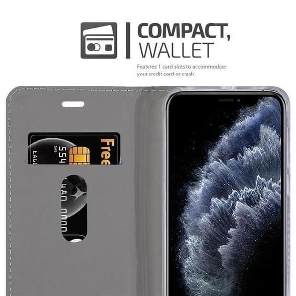 iPhone 11 PRO MAX Fodral i GRÅ SVART Skyddsetui