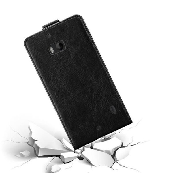 Skyddshus - CADORABO - Nokia Lumia 930 - Syntetläder Svart - Flip - Magnetstängning Svart
