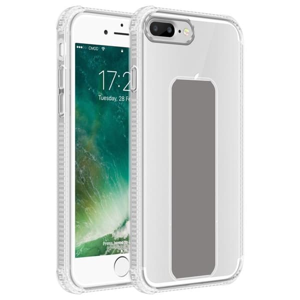 Skal för iPhone 7 PLUS / 7S PLUS / 8 PLUS Fodral i GRÅtt Med stöd och ställfunktion