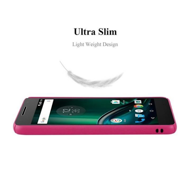 Coque - CADORABO - MOTO G4 PLAY - Hårdskydd - Matt Design - Färg Rosa Rosa