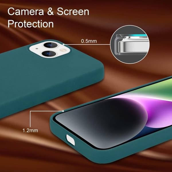 Skal för iPhone 14 PLUS Stötabsorberande i LIQUID GREEN Grön