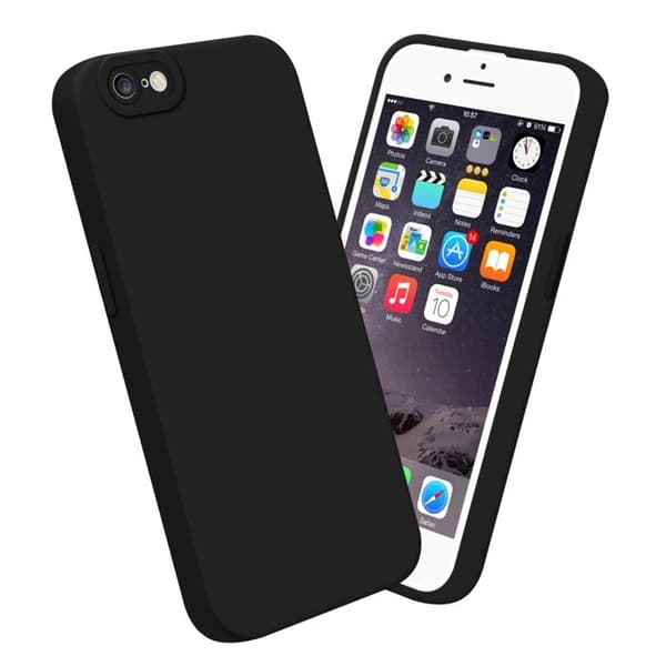 Skyddsfodral för iPhone 6 PLUS / 6S PLUS i FLUID SVART Stötsäker skyddsfodral Svart