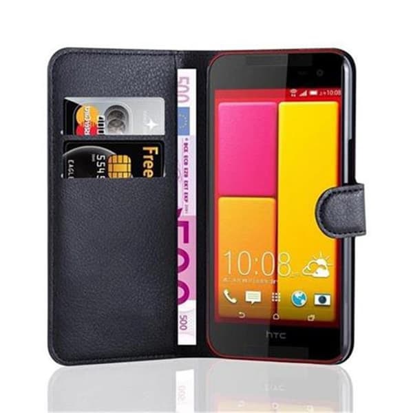 Etui för HTC BUTTERFLY 2 i JET BLACK Svart