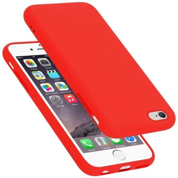 Cadorabo Fodral för Apple iPhone 6 PLUS / 6S PLUS i LIQUID Rött skydd Skydd Flexibelt TPU silikonfodral