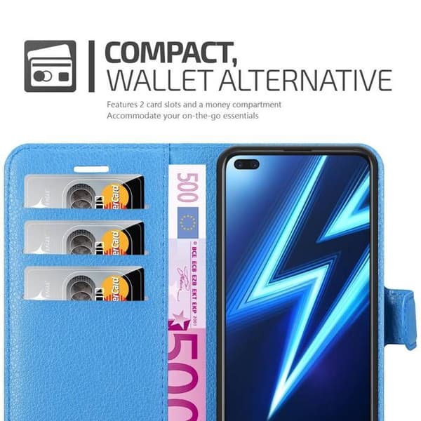 Etui för Realme 6 PRO i PASTELLBLÅ Blå