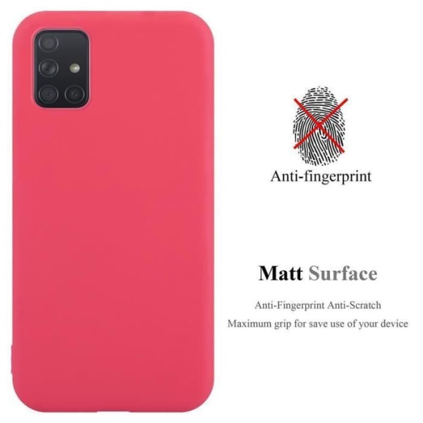 Fodral för Samsung Galaxy A51 4G / M40s i CANDY RED Cadorabo Cover Protection Silikon TPU-fodral