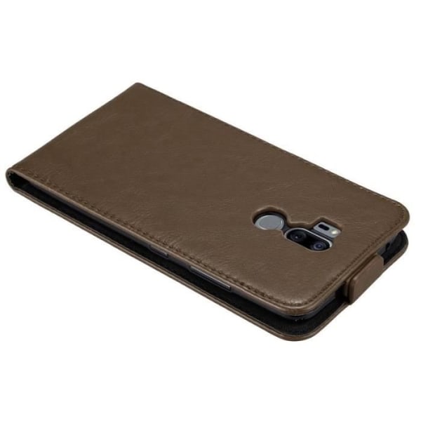 Cadorabo Fodral för LG G7 ThinQ - i brunt - Flip Style Skyddsfodral med magnetlås