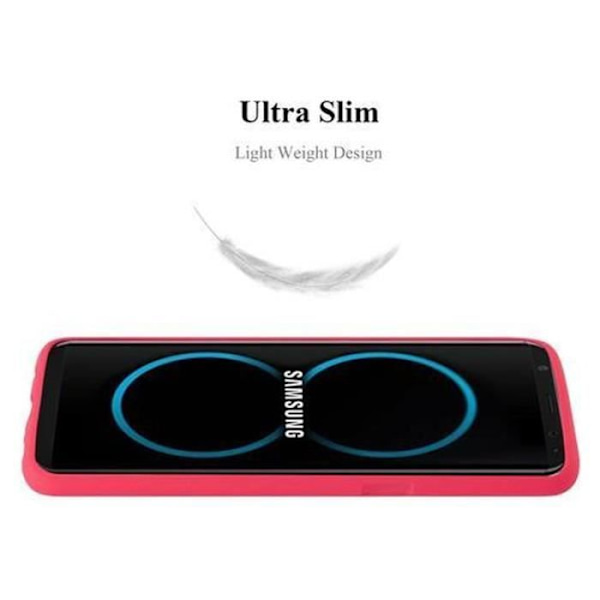 Cadorabo Fodral fungerar med Samsung Galaxy S8 PLUS i FROST RED - Stötsäker och reptålig TPU silikonhölje - Ultratunt