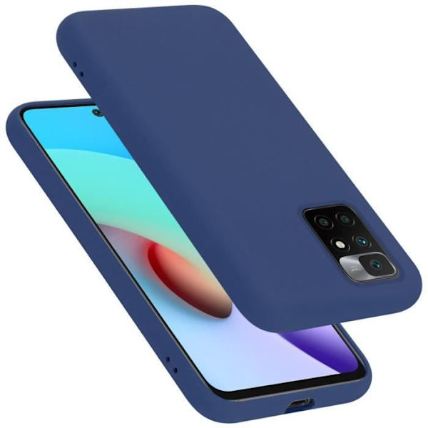 Coque - CADORABO - Xiaomi RedMi 10 - LIQUID BLUE - Silikon TPU - Stötskydd VÄTSKA BLÅ