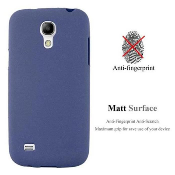 Coque - CADORABO - Samsung Galaxy S4 MINI - Silikon TPU - Stötskydd - Matt Design Frost Blå Mörk