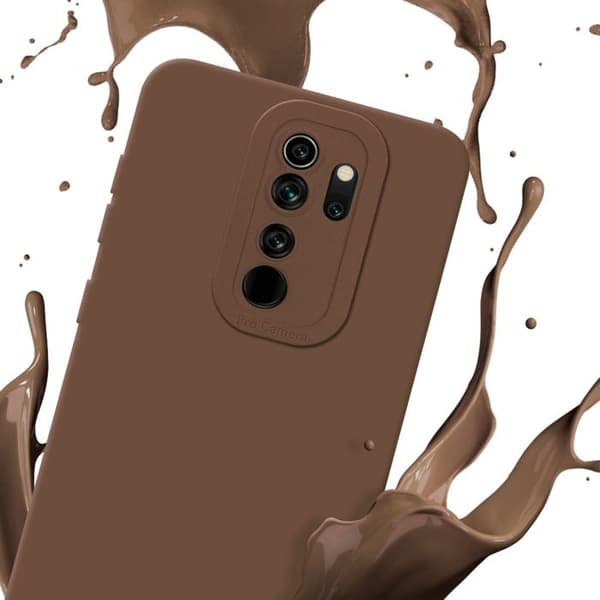 Skyddsfodral för Xiaomi RedMi NOTE 8 PRO i FLUID BRUN Stötsäker Skyddsfodral brun