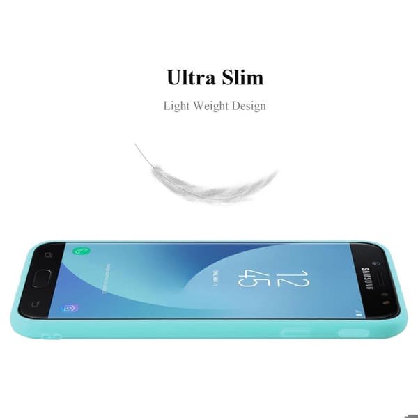 Skyddsfodral för Samsung Galaxy J3 2017 US Version CANDY BLÅ Stötabsorberande Silikon Blå