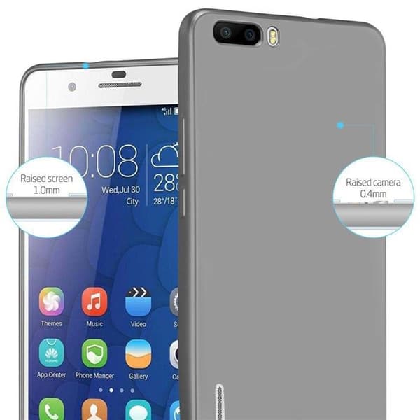 Skyddsfodral för Honor 6 PLUS Skyddsfodral i MATTS GRÅ METALLISK design Grå