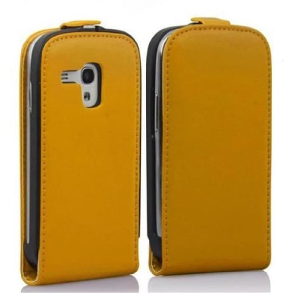 Fodral till Samsung Galaxy S3 MINI i GUL Fodral Skyddsskydd Flip i slätt konstläder Plånbok