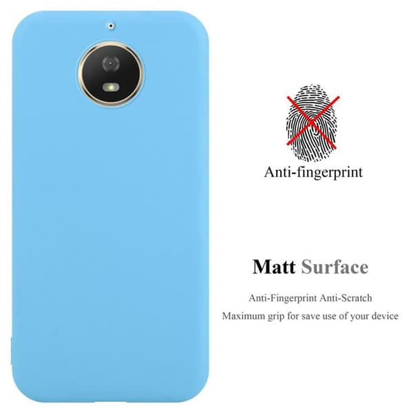 Skyddsskal för Motorola MOTO G5S CANDY BLÅ Stötsäker Silikon Blå