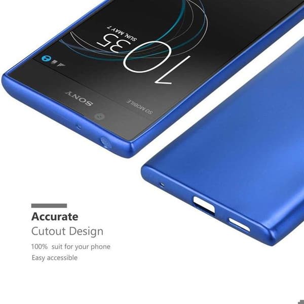 Skyddsfodral för Sony Xperia L1 Skyddsfodral i MATTE METALLBLÅ Design Blå