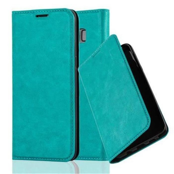 Samsung Galaxy S8 Fodral i OIL TURQUOISE från Cadorabo (INVISIBLE MAGNETIC CLOSURE Design) Komplett skyddsfodral med