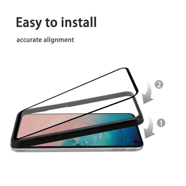 Cadorabo 3x helskärmsglas av härdat glas för Samsung Galaxy S10e - Härdat skärmskydd med installationshjälp Transparent