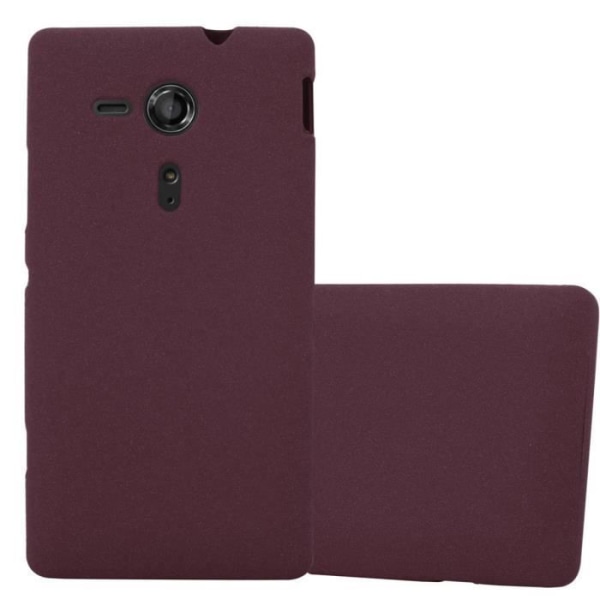 Coque - CADORABO - Sony Xperia SP - FROST LILA BORDEAUX - Skydd i silikon TPU - Tunn och lätt design Frost Lilas Bordeaux